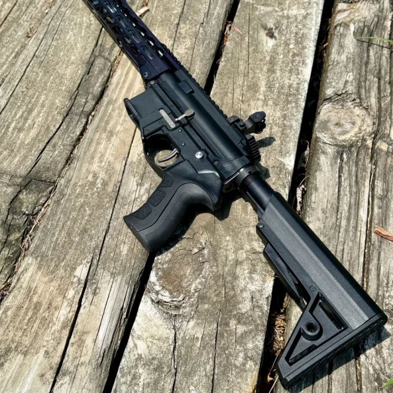 ATI Outdoors TactLite GEN2 stock, buffer tube and X2 pistol grip installed on AR-15